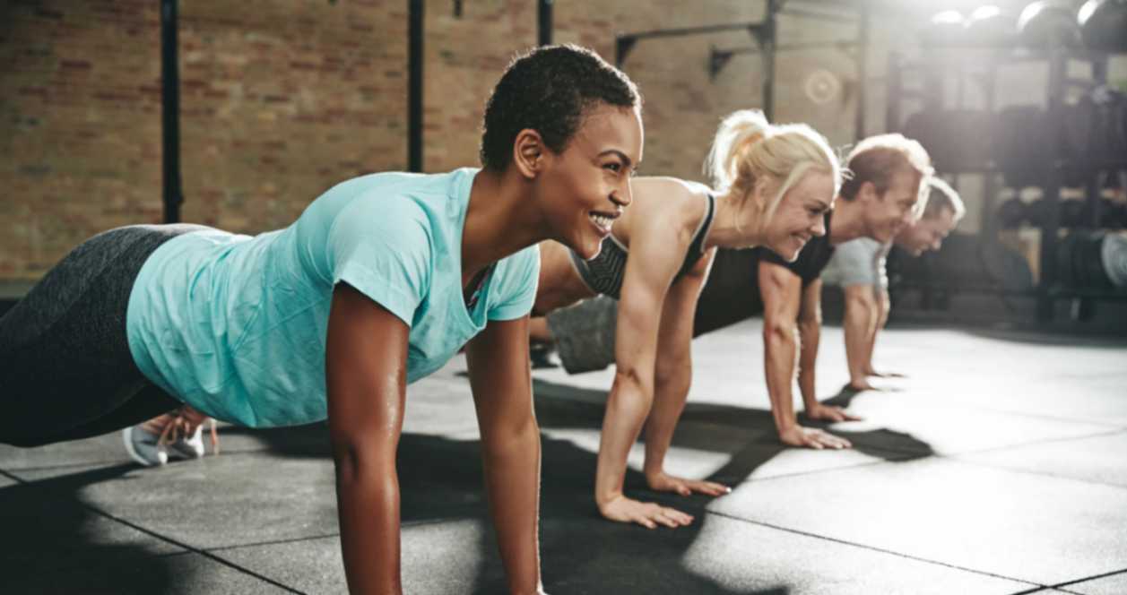 exercising-group